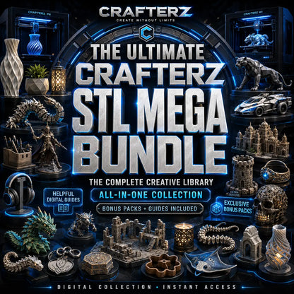 CRAFTERZ STL Mega Bundle – Complete 3D Printing Library