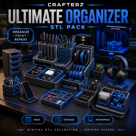 Ultimate Organizer STL Pack – 3D Printable Storage and Organization Designs | Crafterz