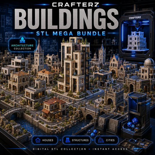 Buildings STL Mega Bundle – 3D Printable Houses, Architecture, Structures and Miniature Environments | Crafterz
